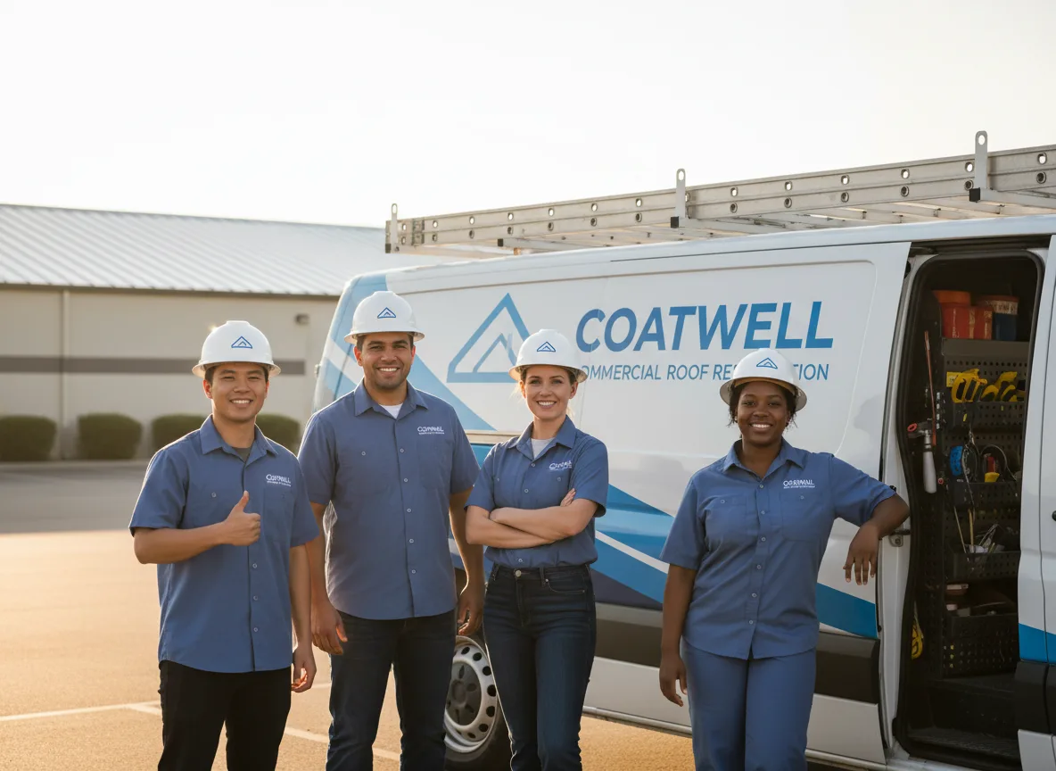 Commercial roof coating company in Poplar, WI