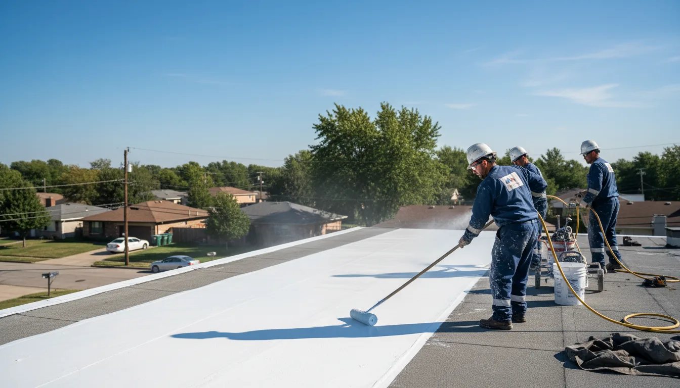 Commercial roof coating in Poplar, WI near me